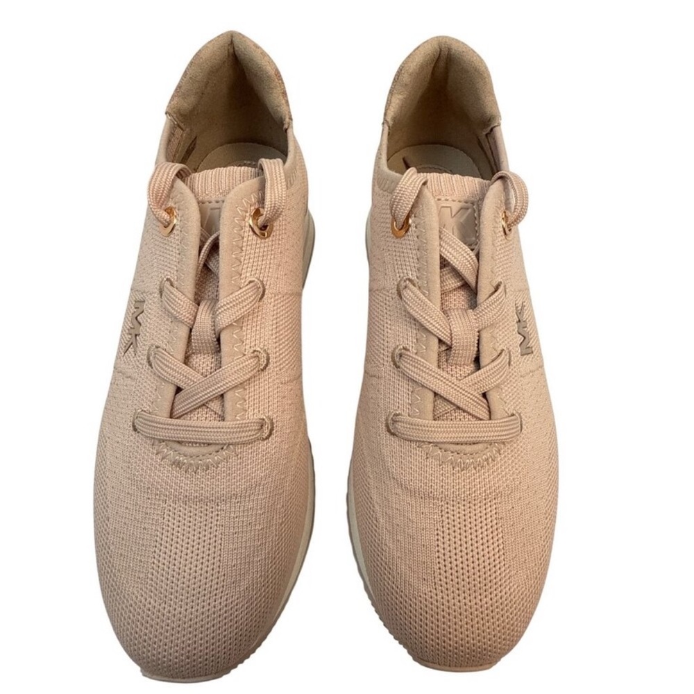 Michael Kors Women's Blush Sneakers with Gold Accents - Picture 4 of 7